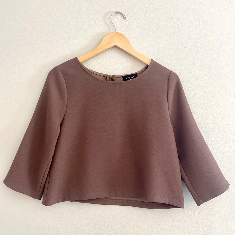 NWT Brown Crop Top